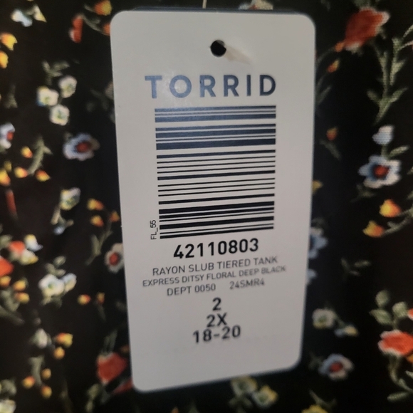Torrid Rayon Floral Tank - Size‎ 2X NWT - Picture 8 of 8